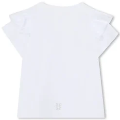 Online GIVENCHY T-shirt à manches volantées BLANC