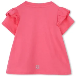 Best GIVENCHY T-shirt à manches volantées ROSE SORBET