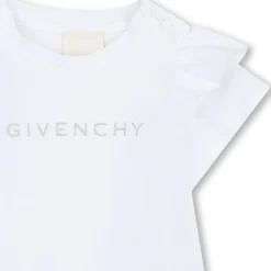 Online GIVENCHY T-shirt à manches volantées BLANC
