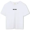 Clearance GIVENCHY T-shirt à noeud en satin BLANC