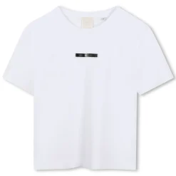 Clearance GIVENCHY T-shirt à noeud en satin BLANC
