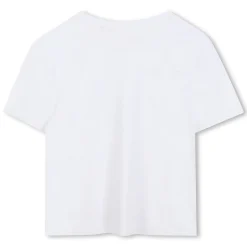 Clearance GIVENCHY T-shirt à noeud en satin BLANC