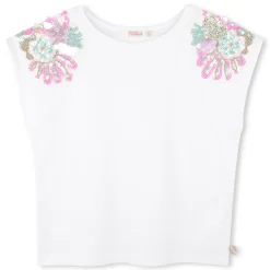Outlet BILLIEBLUSH T-shirt à épaules ornées de sequins BLANC