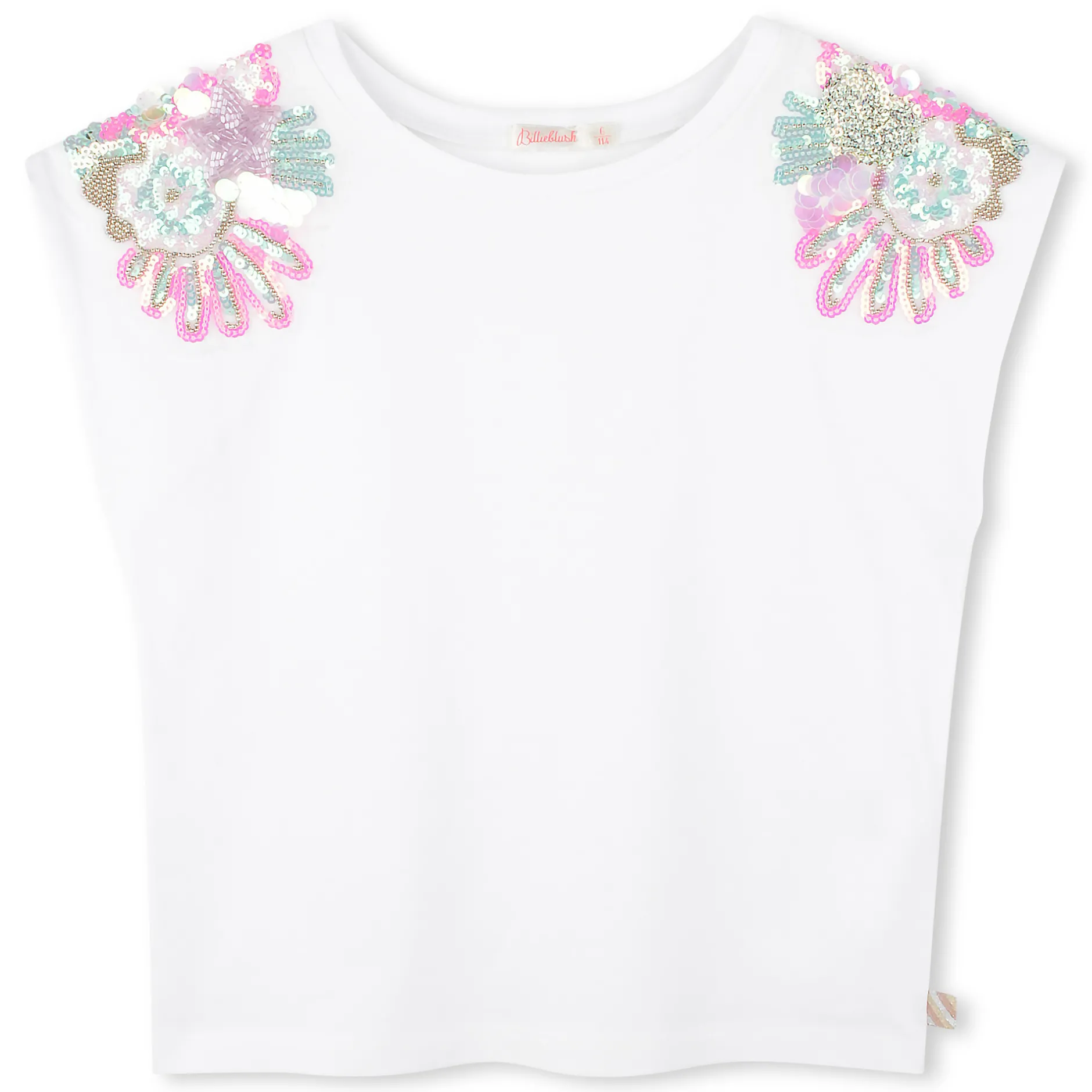 Outlet BILLIEBLUSH T-shirt à épaules ornées de sequins BLANC