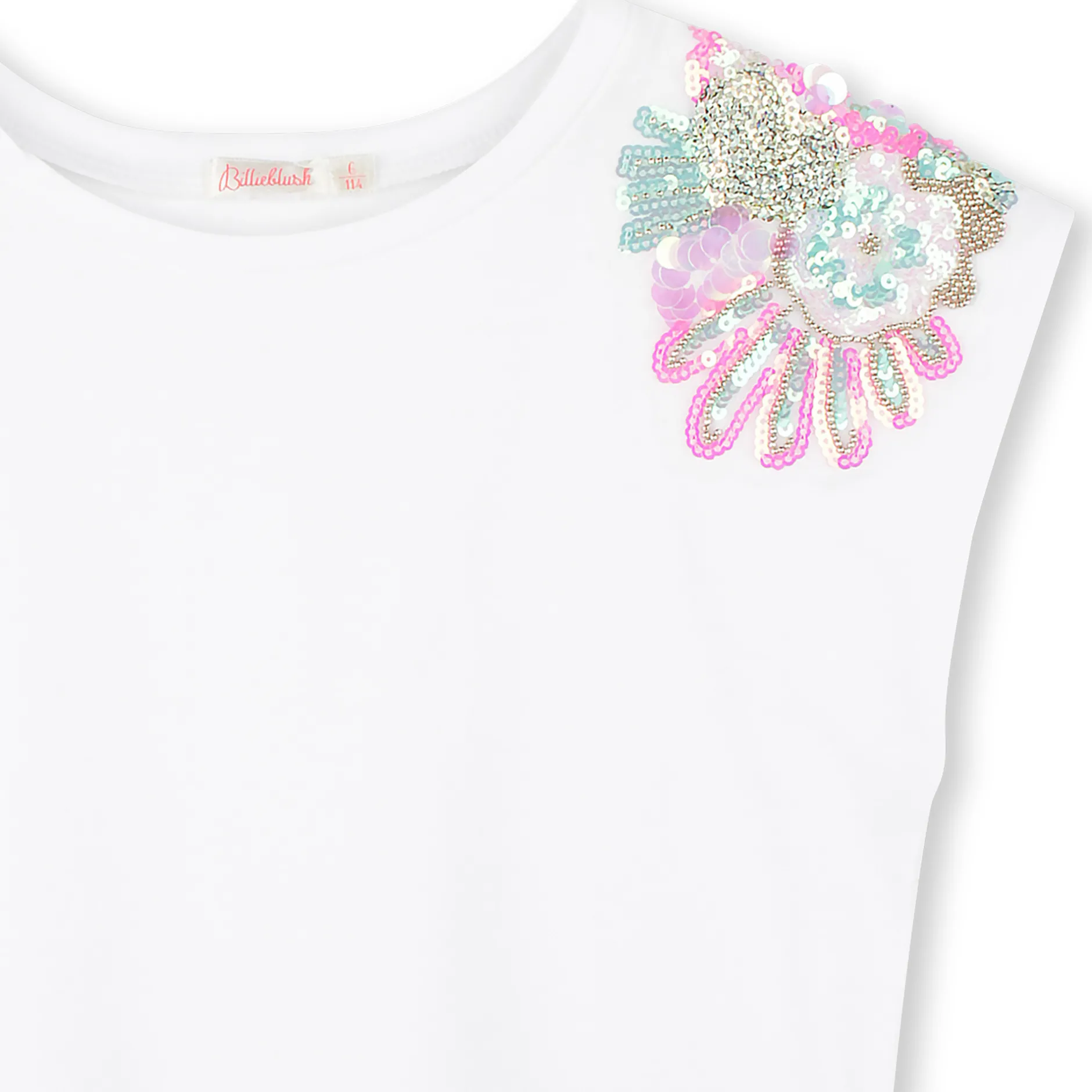 Outlet BILLIEBLUSH T-shirt à épaules ornées de sequins BLANC