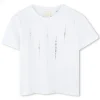 New GIVENCHY T-shirt à strass et broderie BLANC