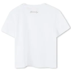 New GIVENCHY T-shirt à strass et broderie BLANC