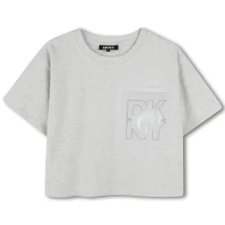 Discount DKNY T-shirt ample GRIS CLAIR CHINE