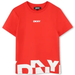 Best DKNY T-shirt ample en coton ROUGE VIF