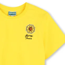 Online KENZO KIDS T-shirt avec badge et broderie JAUNE TAXI