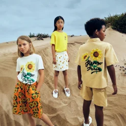Online KENZO KIDS T-shirt avec badge et broderie JAUNE TAXI