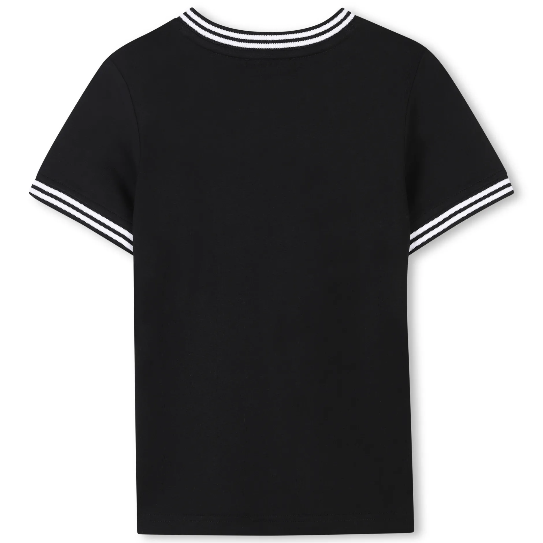 Outlet DKNY T-shirt avec bandes colorées BLACK