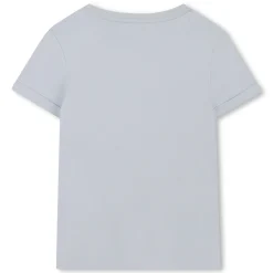 Sale CHLOE T-shirt avec broderie logo BLEU DELAVE