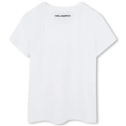 Outlet KARL LAGERFELD KIDS T-shirt avec imprimé BLANC