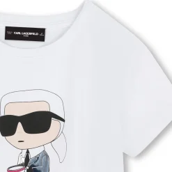 Outlet KARL LAGERFELD KIDS T-shirt avec imprimé BLANC
