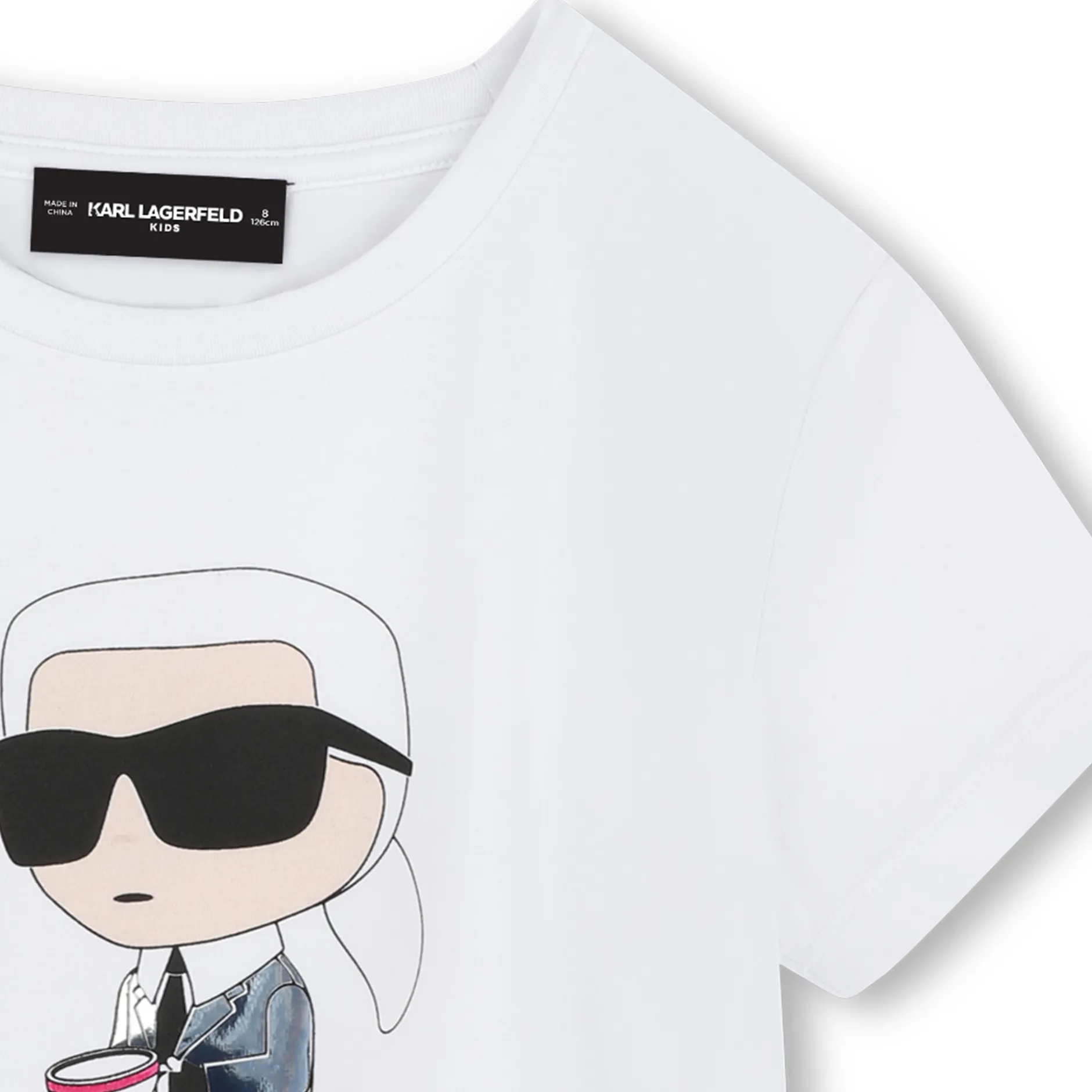 Outlet KARL LAGERFELD KIDS T-shirt avec imprimé BLANC