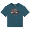 Hot LANVIN T-shirt avec imprimé baskets PETROLBLUE