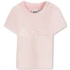 Online BOSS T-shirt avec imprimé brillant BABY PINK