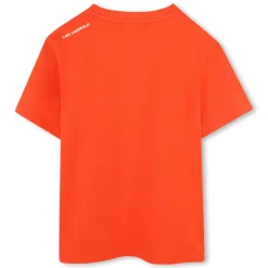 Sale KARL LAGERFELD KIDS T-shirt avec imprimé placé PAPAYE