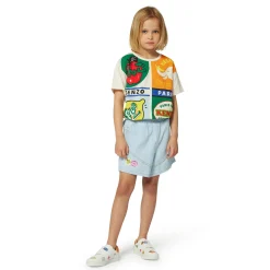 New KENZO KIDS T-shirt avec imprimé placé PALE TRENCH