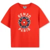 Online KENZO KIDS T-shirt avec imprimé siglé ROUGE VIF