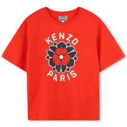 Online KENZO KIDS T-shirt avec imprimé siglé ROUGE VIF