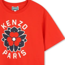 Online KENZO KIDS T-shirt avec imprimé siglé ROUGE VIF