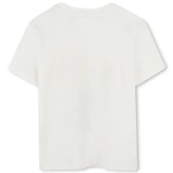 Hot KENZO KIDS T-shirt avec imprimé tournesol OFFWHITE