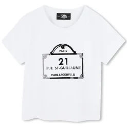 Best KARL LAGERFELD KIDS T-shirt avec imprimés BLANC