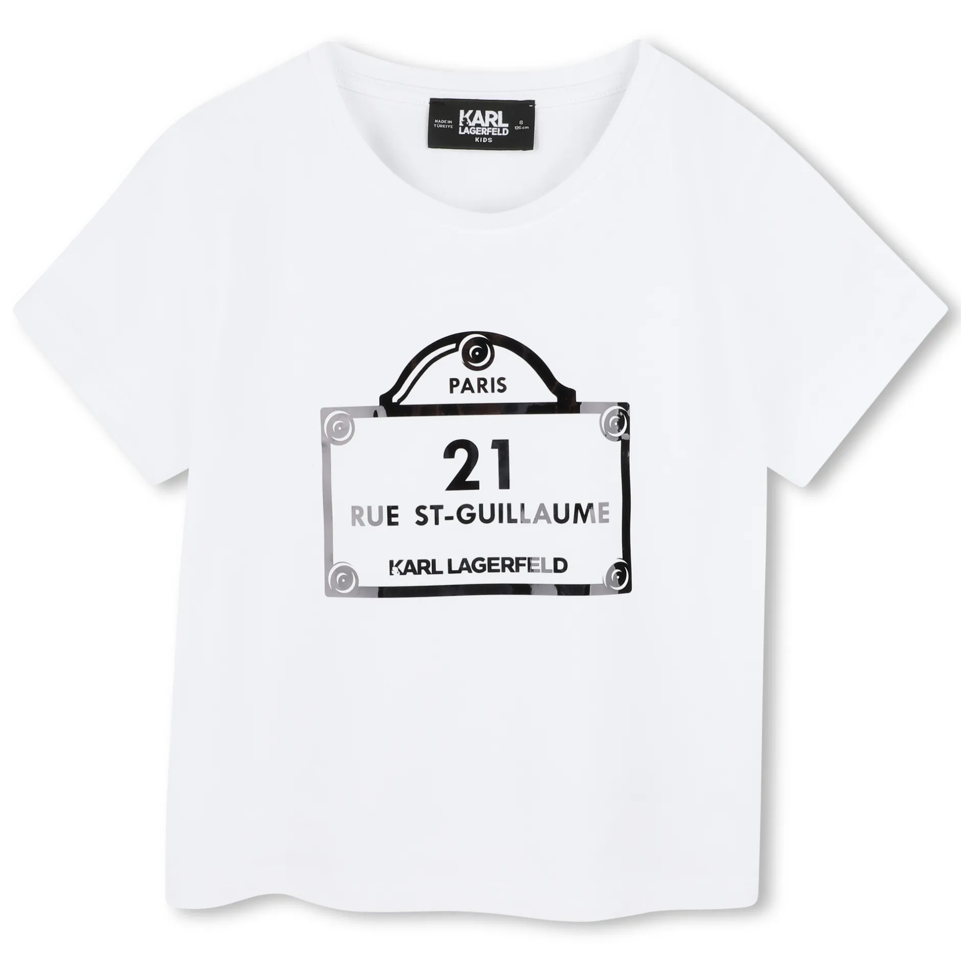 Best KARL LAGERFELD KIDS T-shirt avec imprimés BLANC