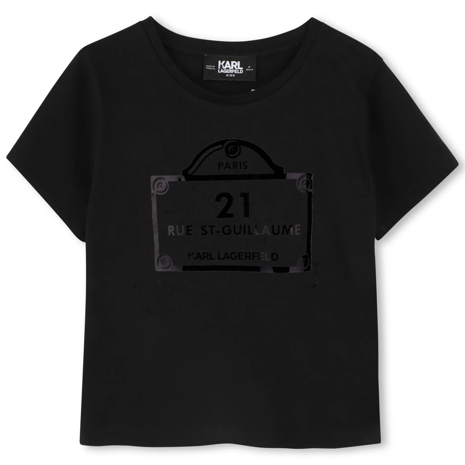 Discount KARL LAGERFELD KIDS T-shirt avec imprimés BLACK