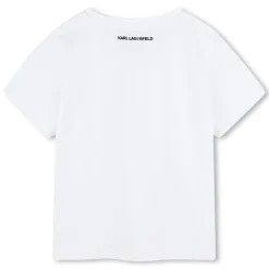 Best KARL LAGERFELD KIDS T-shirt avec imprimés BLANC