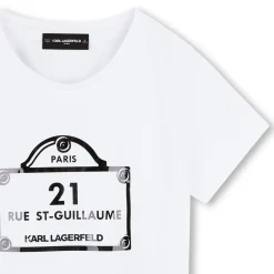 Best KARL LAGERFELD KIDS T-shirt avec imprimés BLANC