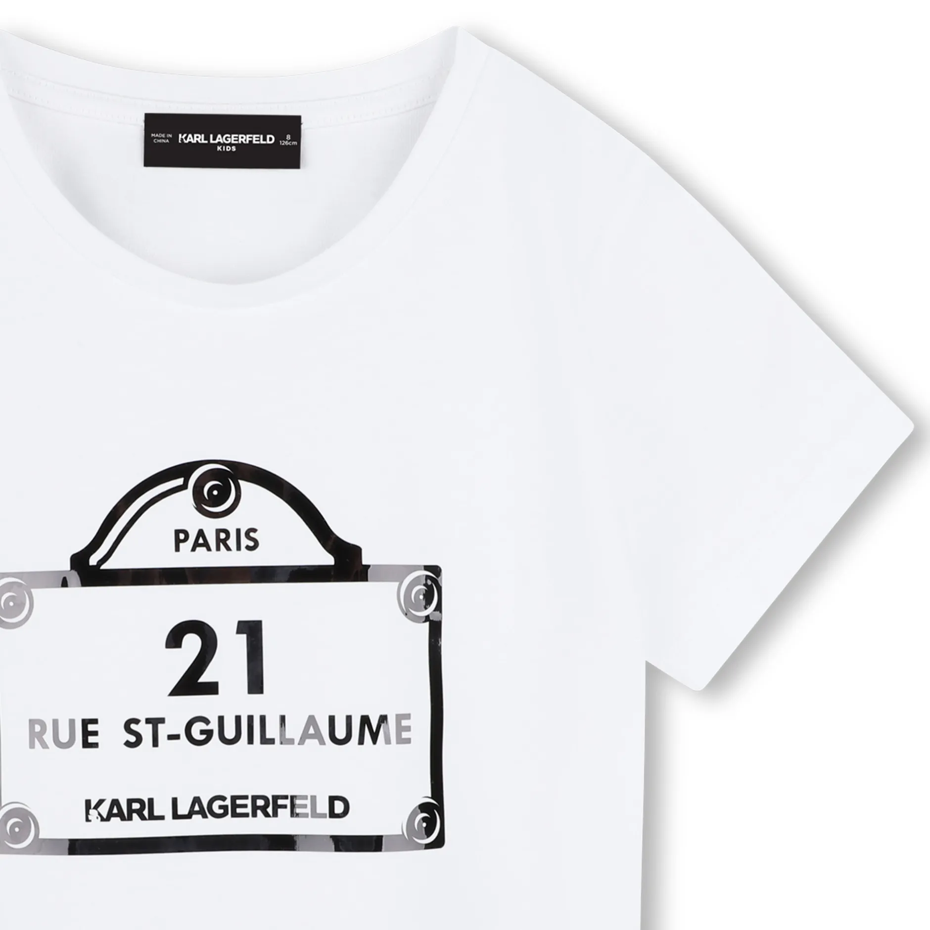 Best KARL LAGERFELD KIDS T-shirt avec imprimés BLANC