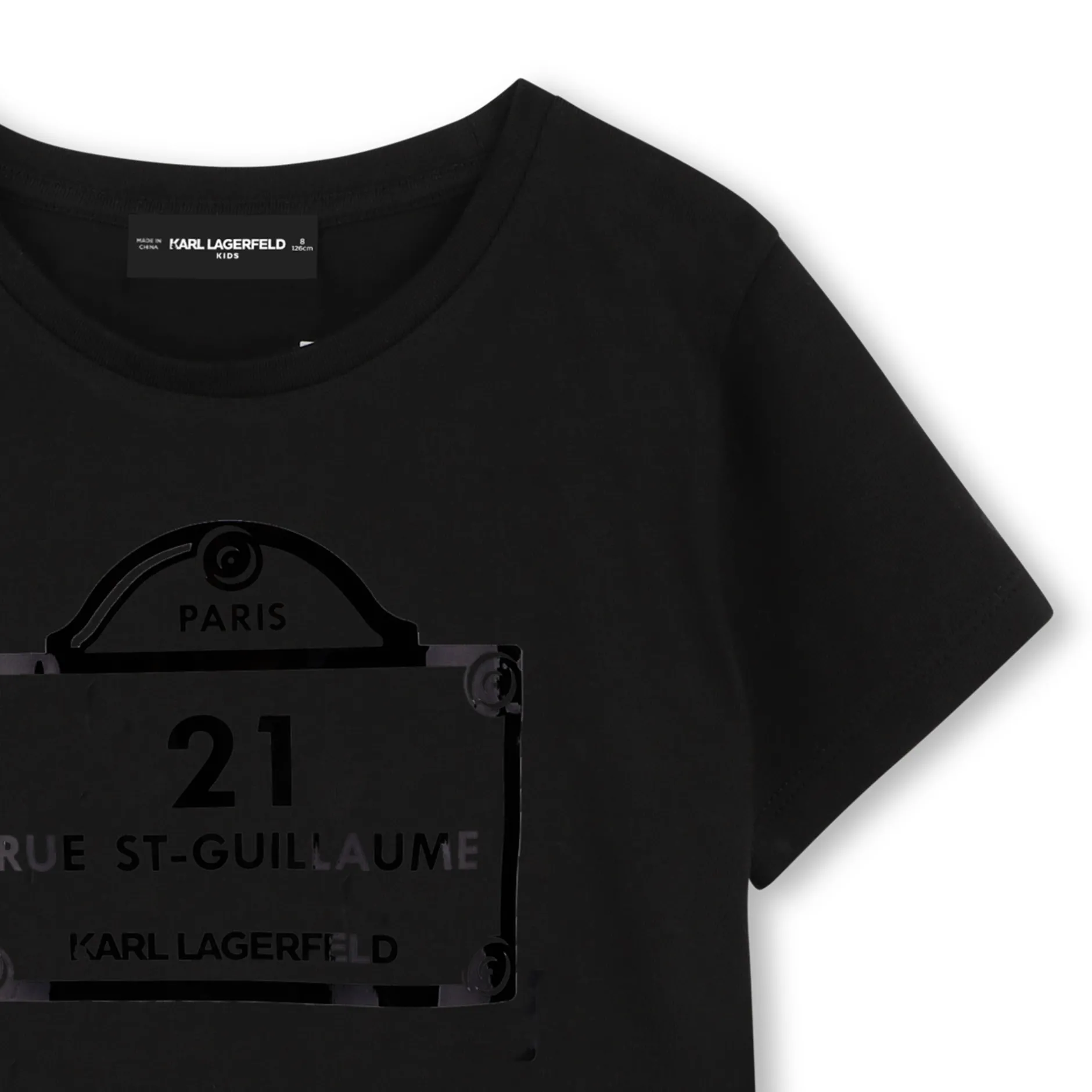 Discount KARL LAGERFELD KIDS T-shirt avec imprimés BLACK