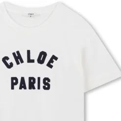 Discount CHLOE T-shirt avec logo contrastant OFFWHITE