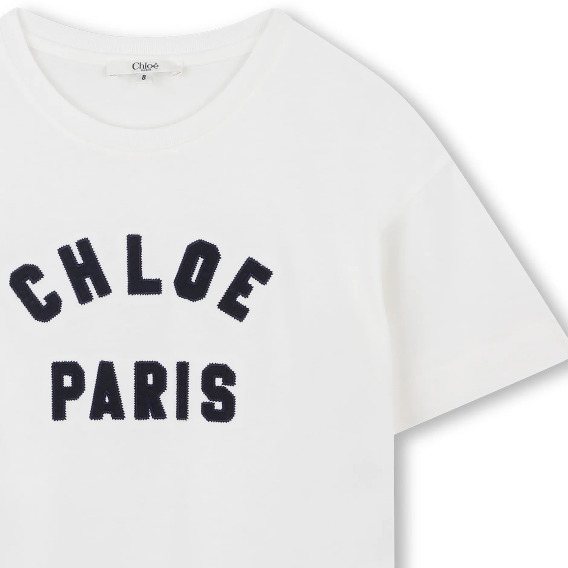 Discount CHLOE T-shirt avec logo contrastant OFFWHITE