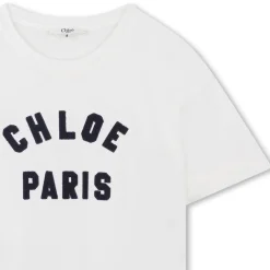 Discount CHLOE T-shirt avec logo contrastant OFFWHITE