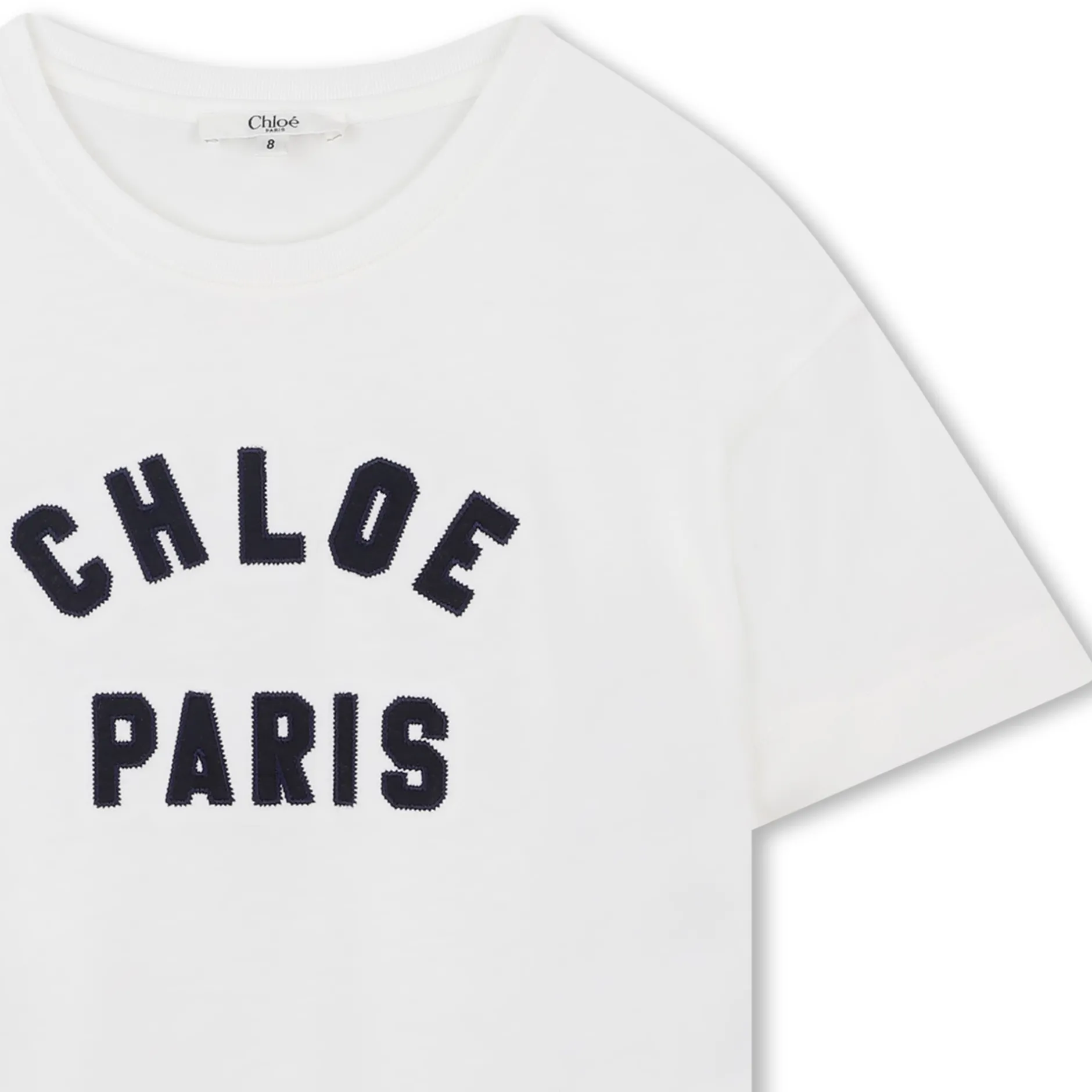 Discount CHLOE T-shirt avec logo contrastant OFFWHITE