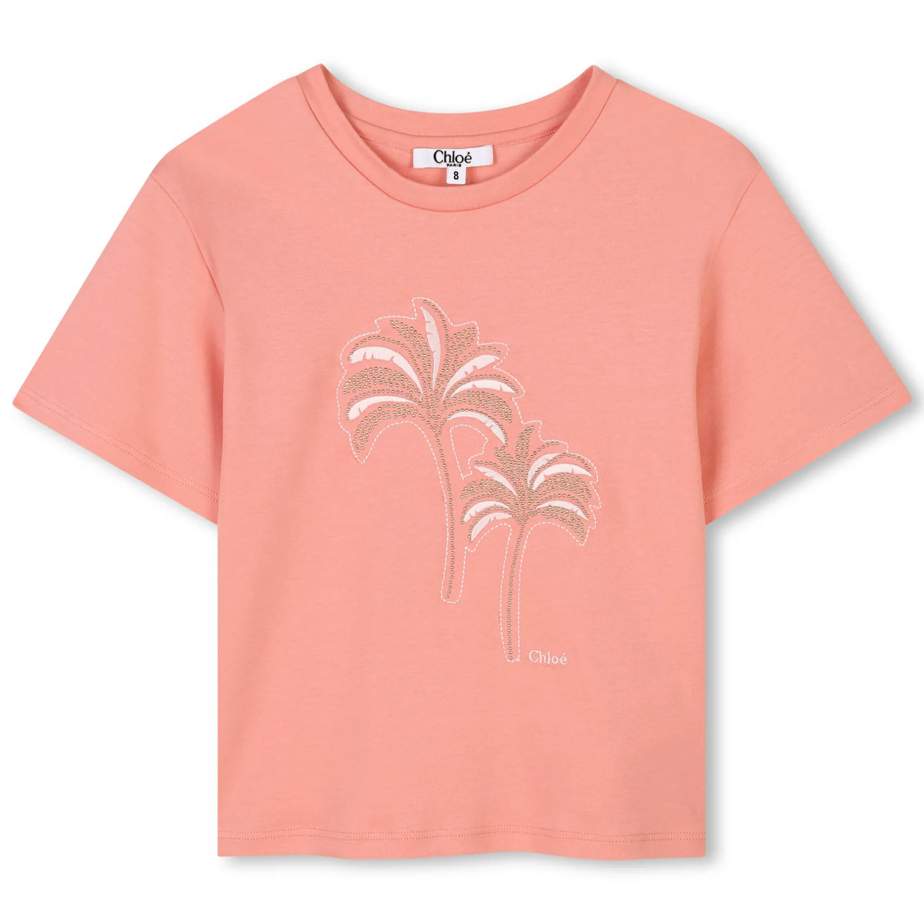 Best CHLOE T-shirt avec palmiers CORAIL