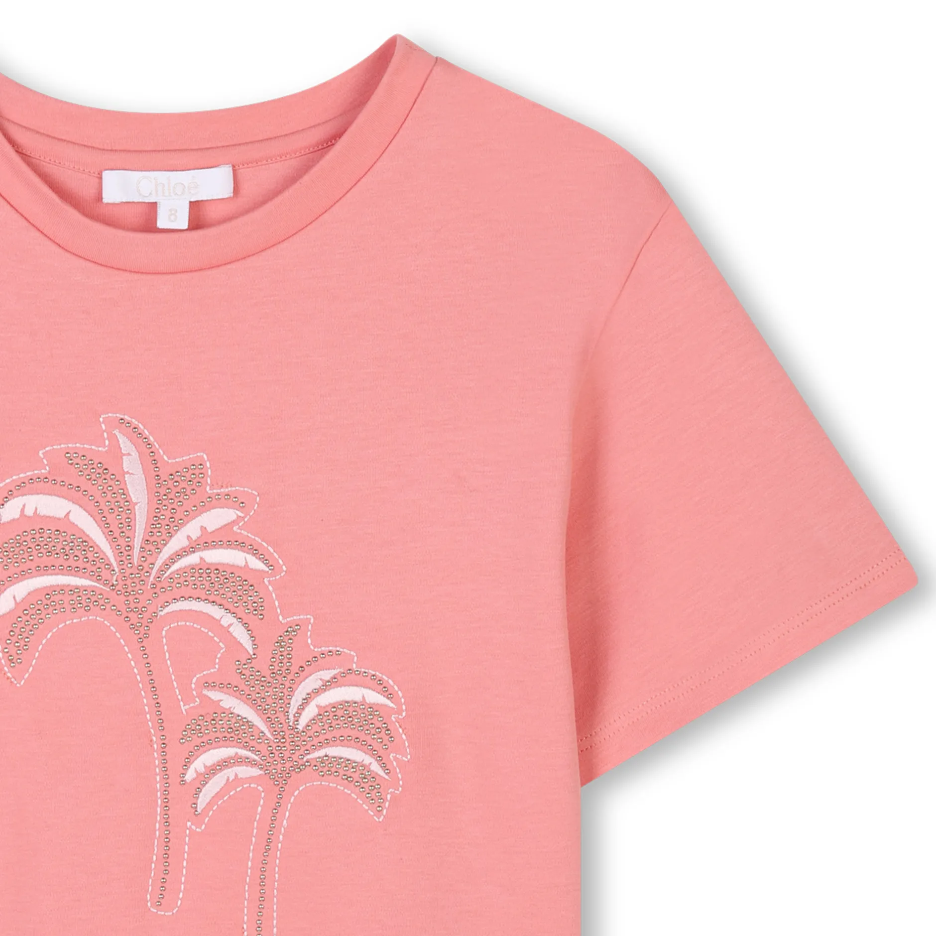 Best CHLOE T-shirt avec palmiers CORAIL
