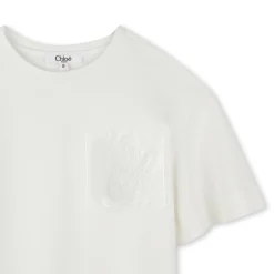 New CHLOE T-shirt avec poche poitrine OFFWHITE