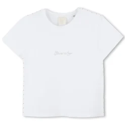 New GIVENCHY T-shirt avec strass BLANC
