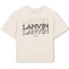 Discount LANVIN T-shirt avec triple sigle ECRU CHINE