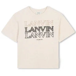 Discount LANVIN T-shirt avec triple sigle ECRU CHINE