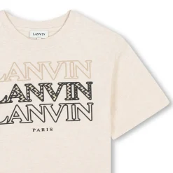 Discount LANVIN T-shirt avec triple sigle ECRU CHINE