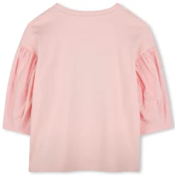 Sale KENZO KIDS T-shirt bimatière avec imprimé ENGLISH ROSE