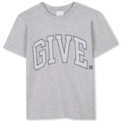 Best GIVENCHY T-shirt brodé manches courtes GRIS CHINE