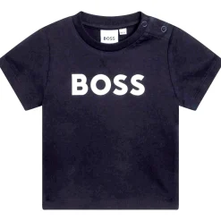 Best BOSS T-shirt coton manches courtes BLEU CARGO