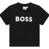 Online BOSS T-shirt coton manches courtes BLACK